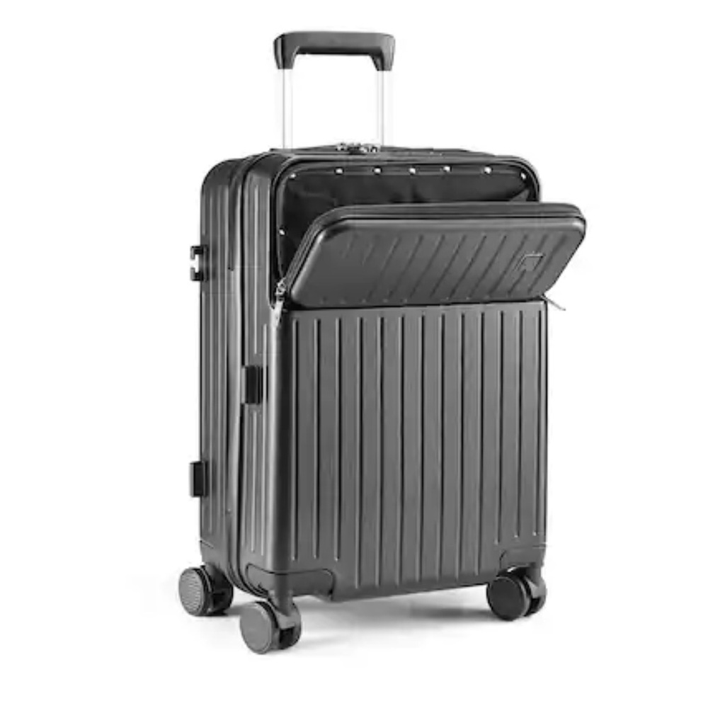 Sugift 20in Hard Shell Carry-On Spinner Luggage